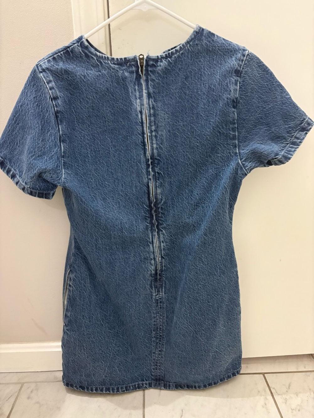 Abercrombie & Fitch Denim Mini Dress - Blue - Picture 2 of 3
